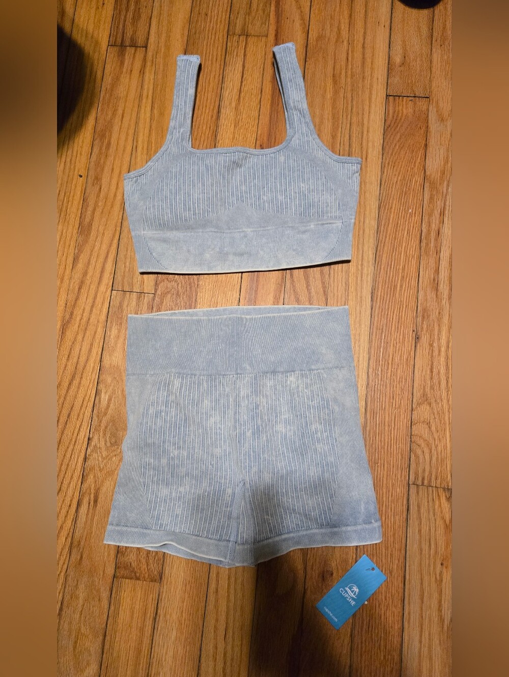 Nwt Seamless Ribbed Cupshe Set.